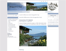 Tablet Screenshot of berggasthofkogl.de